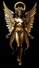 Obraz premium A brass with angel figure
