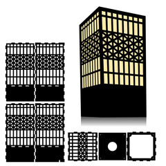 Japanese traditional lamp plans