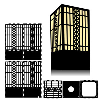 Japanese traditional lamp plans