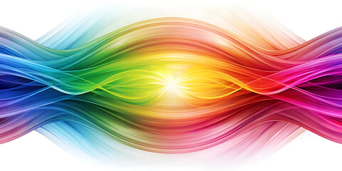 Naklejka premium a vibrant, colorful abstract design with a flowing, organic feel