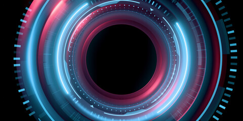 Futuristic digital abstract interface