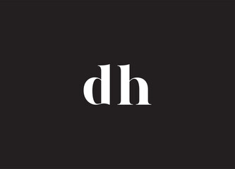 DH letter logo and initial logo design