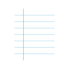 lined note paper