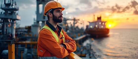 Visualizing Crew Management Strategies and Best Practices within the Maritime Logistics Industry  photography showcasing the personnel involved in efficient shipping port and cargo management