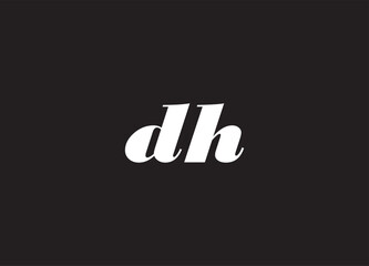 DH letter logo and initial logo design