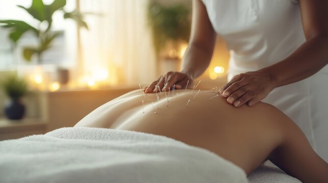 Acupuncture Treatment Session.