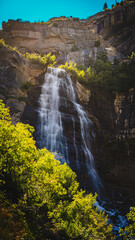Fototapeta premium Bridal Veil Falls in Provo, Utah, USA