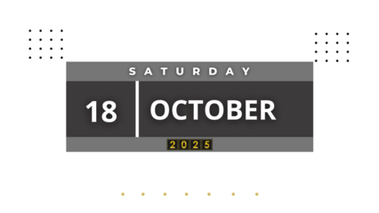 18 October 2025 Professional Calendar, Nov Agenda Design