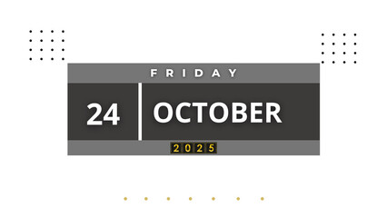 24 October 2025 Professional Calendar, Nov Agenda Design