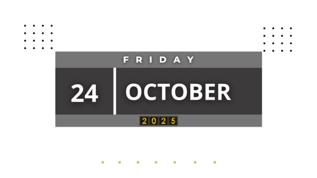 24 October 2025 Professional Calendar, Nov Agenda Design