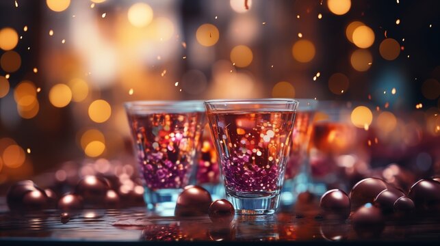 New year's eve party background or theme, for party or celebration announcement or birthday celebration.