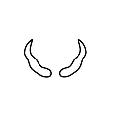 outline devil horn