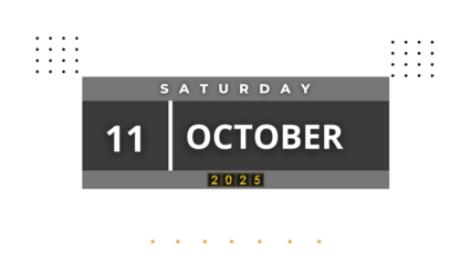 11 October 2025 Professional Calendar, Nov Agenda Design
