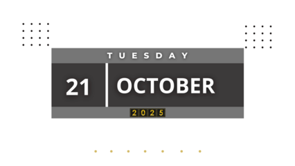 21 October 2025 Professional Calendar, Nov Agenda Design