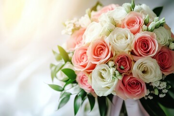 Obraz premium Wedding bouquet background