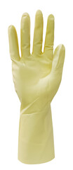 Yellow chemical protective gloves