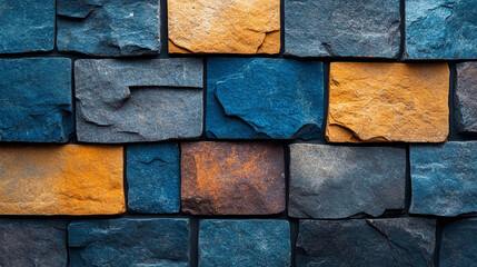 blue tones and stones, evoking tranquility and stability. Ideal for themes of calm, trust, and reliability