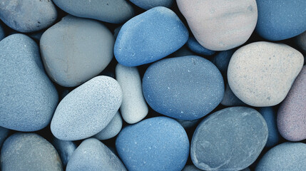 blue tones and stones, evoking tranquility and stability. Ideal for themes of calm, trust, and reliability