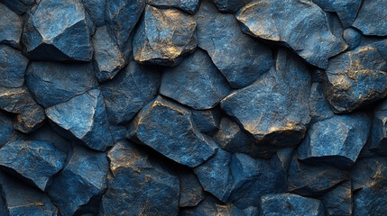 blue tones and stones, evoking tranquility and stability. Ideal for themes of calm, trust, and reliability