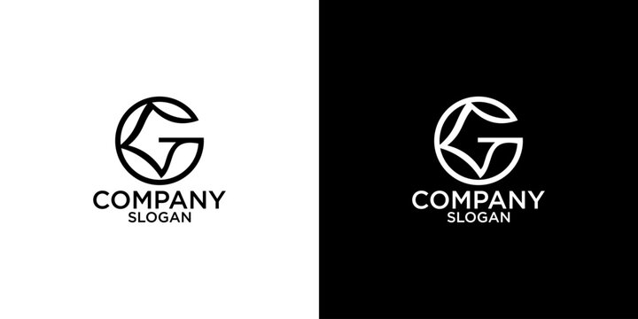 letter g abstract monogram logo vector design