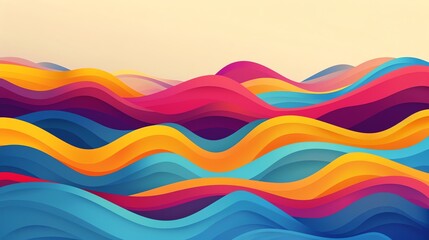 Obraz premium Abstract colorful waves background