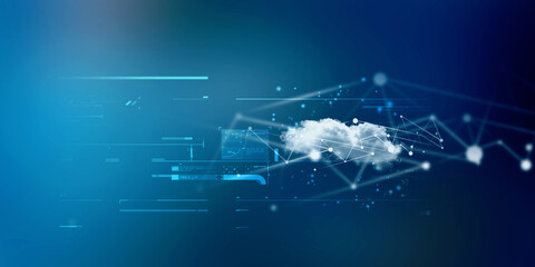 2d illustration abstract cloud background
