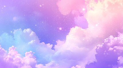 Dreamscape: Clouds in Soft Pastel Hues