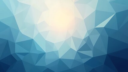 Obraz premium Light blue abstract background. Abstract blue polygonal background with geometric patterns and gradient shades. Ideal for modern designs, digital art, and tech visuals.