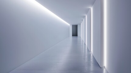 Slim Profile Lighting Fixtures for Minimalist Hallways, Explore the use of slim, low-profile lighting fixtures in minimalist hallways.