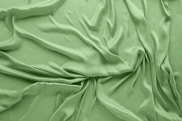 Naklejka premium Beautiful pale green tulle, closeup view of fabric