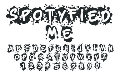 Modern Abstract vector Font style design alphabet letters font style