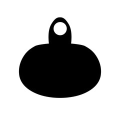 Cow Tag icon Ear tag sign beefs symbol or logo flat sign, Black identification label element for domestic farm animals livestock. isolated on transparent background, earmark mockups for livestock.