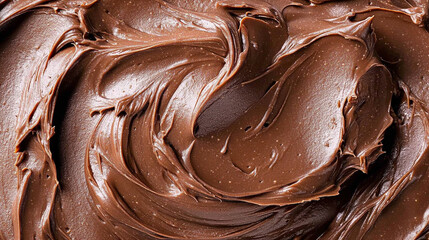 A smooth, creamy chocolate spread covers the surface, symbolizing indulgence, comfort, and...