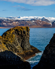 cliffs and the sea