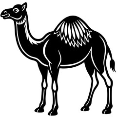 camel-vector-on-white-background