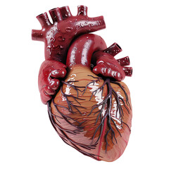Naklejka premium human heart anatomy