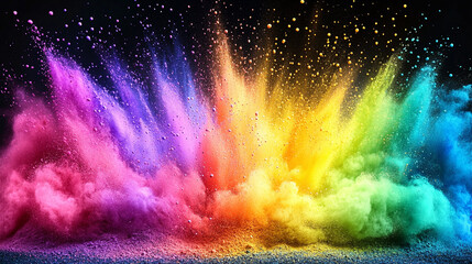 explosion of colorful paints in mid-air captures the beauty of chaos and creativity. The swirling colors represent freedom, energy, and the boundless potential of artistic expression