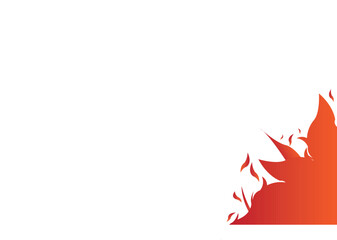 Fire corner illustration design for add social media template