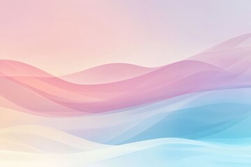 Abstract Pastel Wave Pattern with Pink, Blue, and White Hues