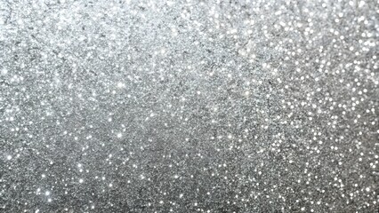 Obraz premium Shimmering silver glitter texture with bright sparkles