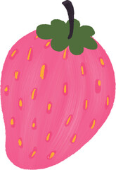 Cute Doodle Strawberry Illustration