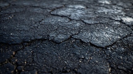 146. Rough, gritty asphalt with surface imperfections