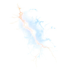 Blue and white lightning