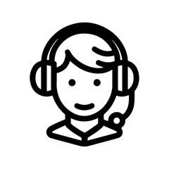 Call center operator avatar icon