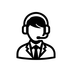 Call center operator avatar icon
