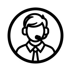 Call center operator avatar icon