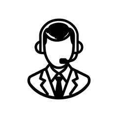 Call center operator avatar icon