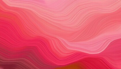 Obraz premium Elegant Color Gradient Abstract Background with Pink, Red, and Coral Wavy Lines, Blurred and Textured for Graphic Design, Luxury, and Template Use