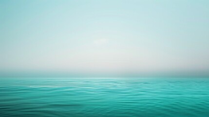Obraz premium A minimalist background with a soft gradient transitioning from light blue to gentle turquoise