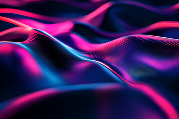 Obraz premium Abstract wave particle technology background
